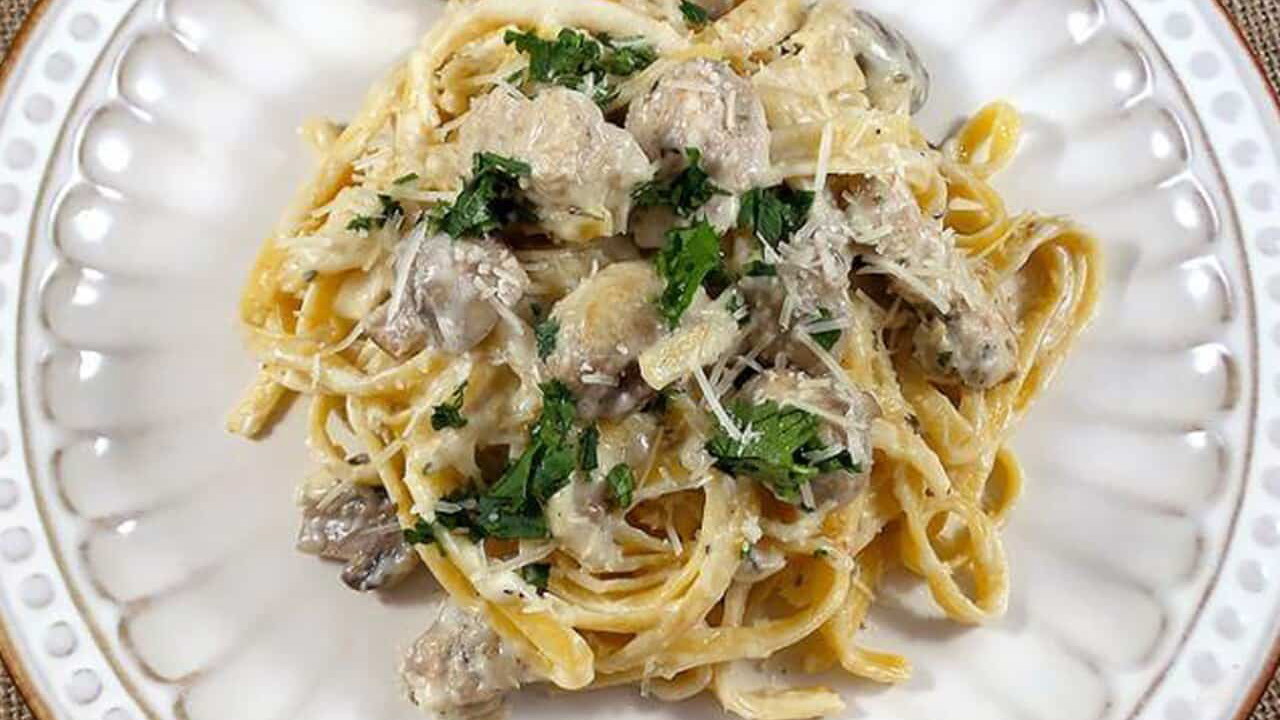 Image of Turkey Mushroom Alfredo