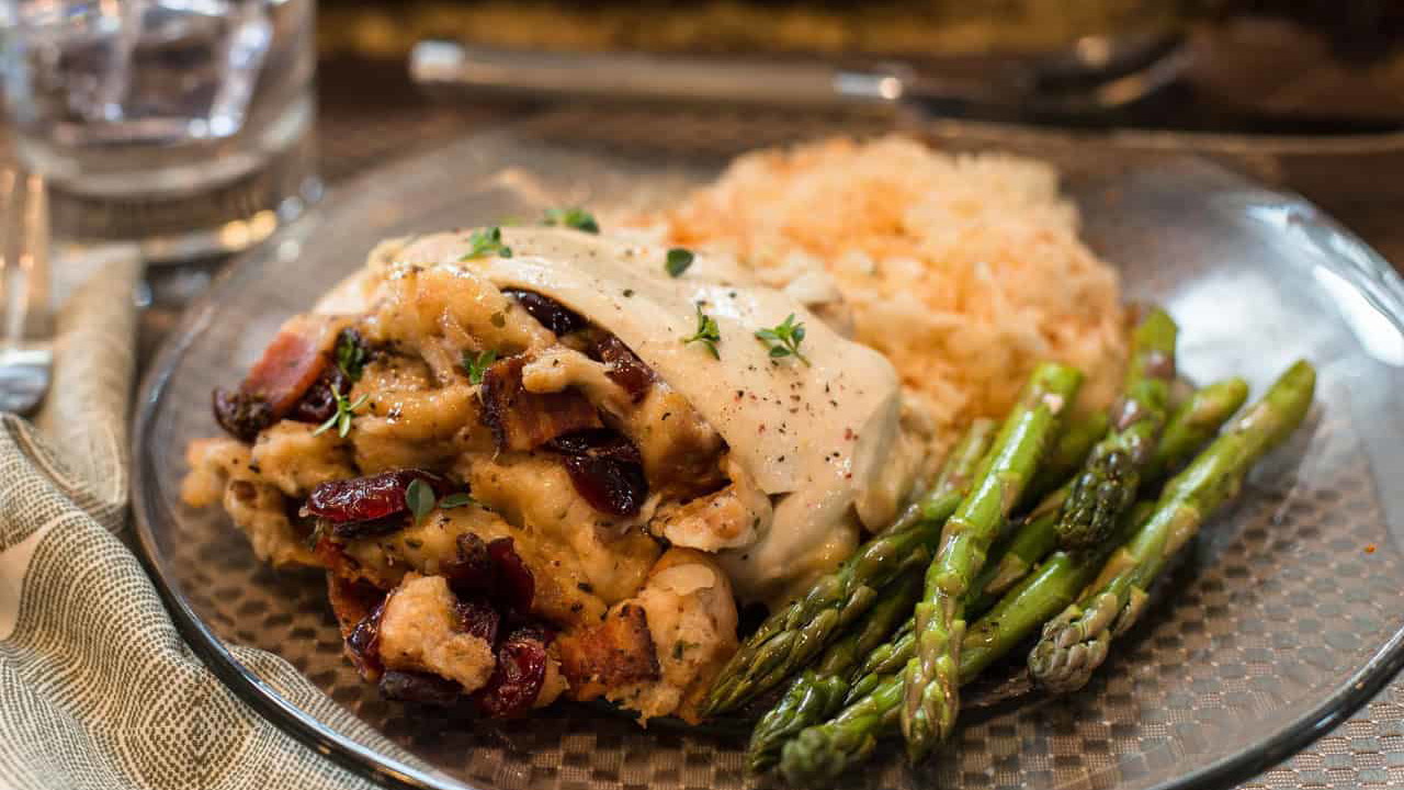 Image of Chicken Breast with Bacon Cranberry Stuffing