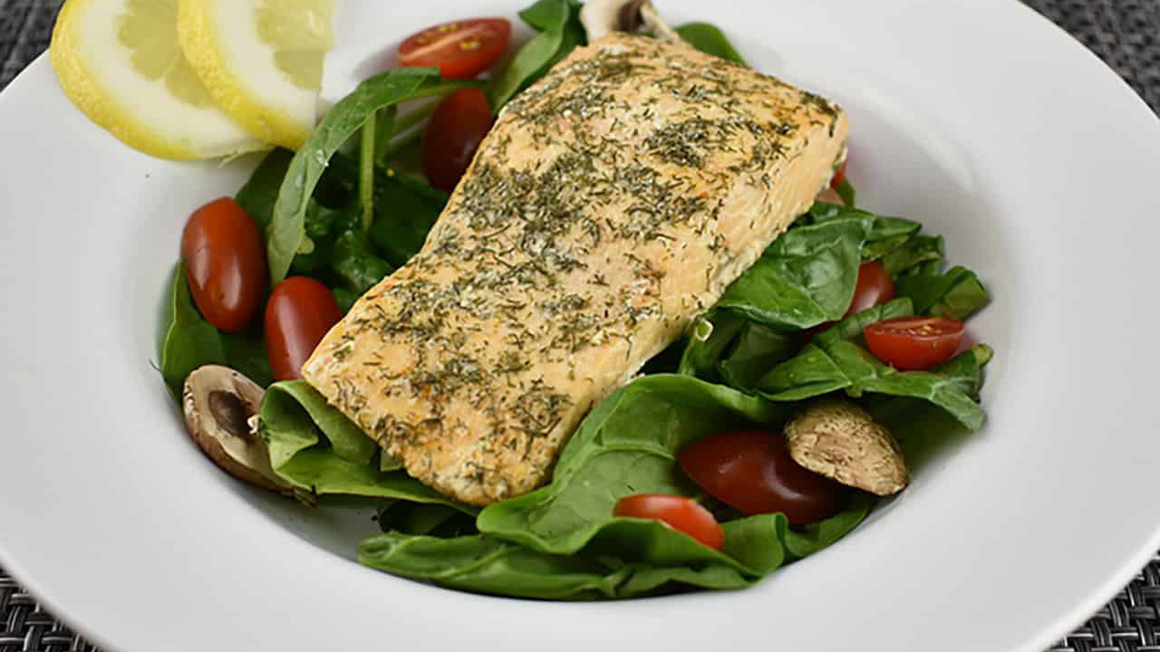 Image of Lemon & Dill Salmon with Spinach