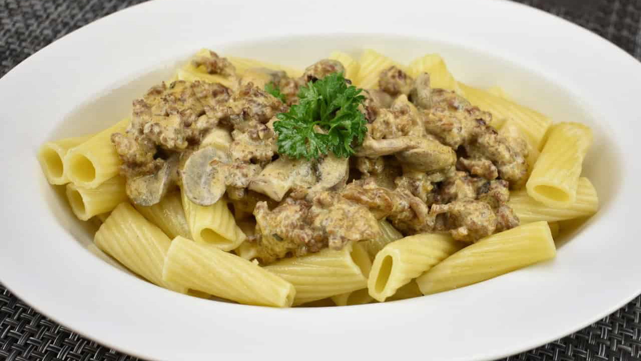 Image of Creamy Sausage Mushroom Rigatoni