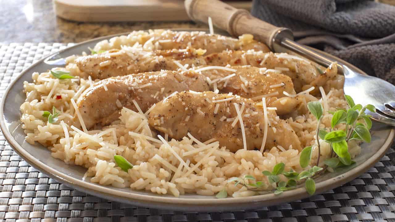 Image of Chicken with Garlic Parmesan Rice