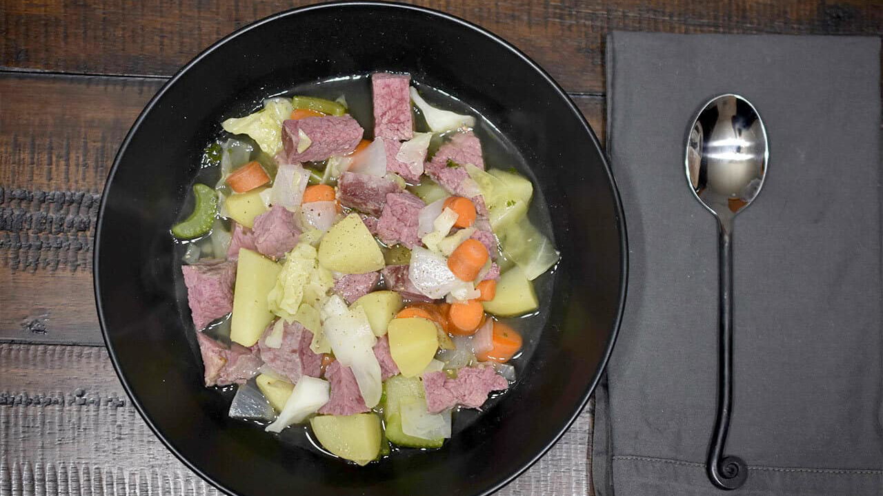 Image of Corned Beef and Cabbage Soup