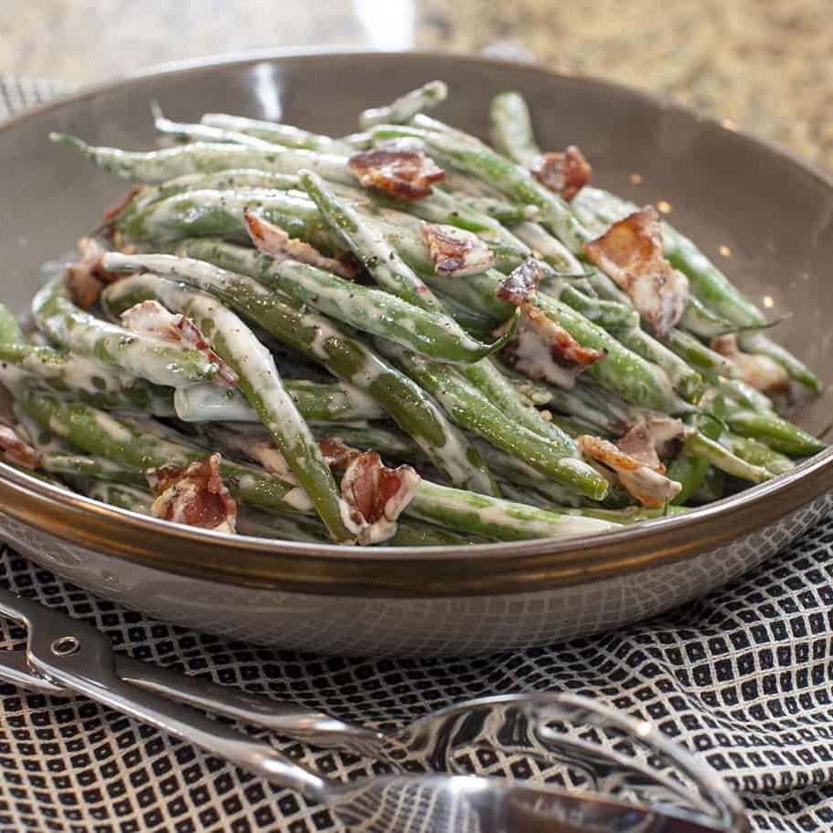 green beans with dry ranch dressing Green Beans with Bacon, Ranch and Parmesan Sugar, Spice and Glitter