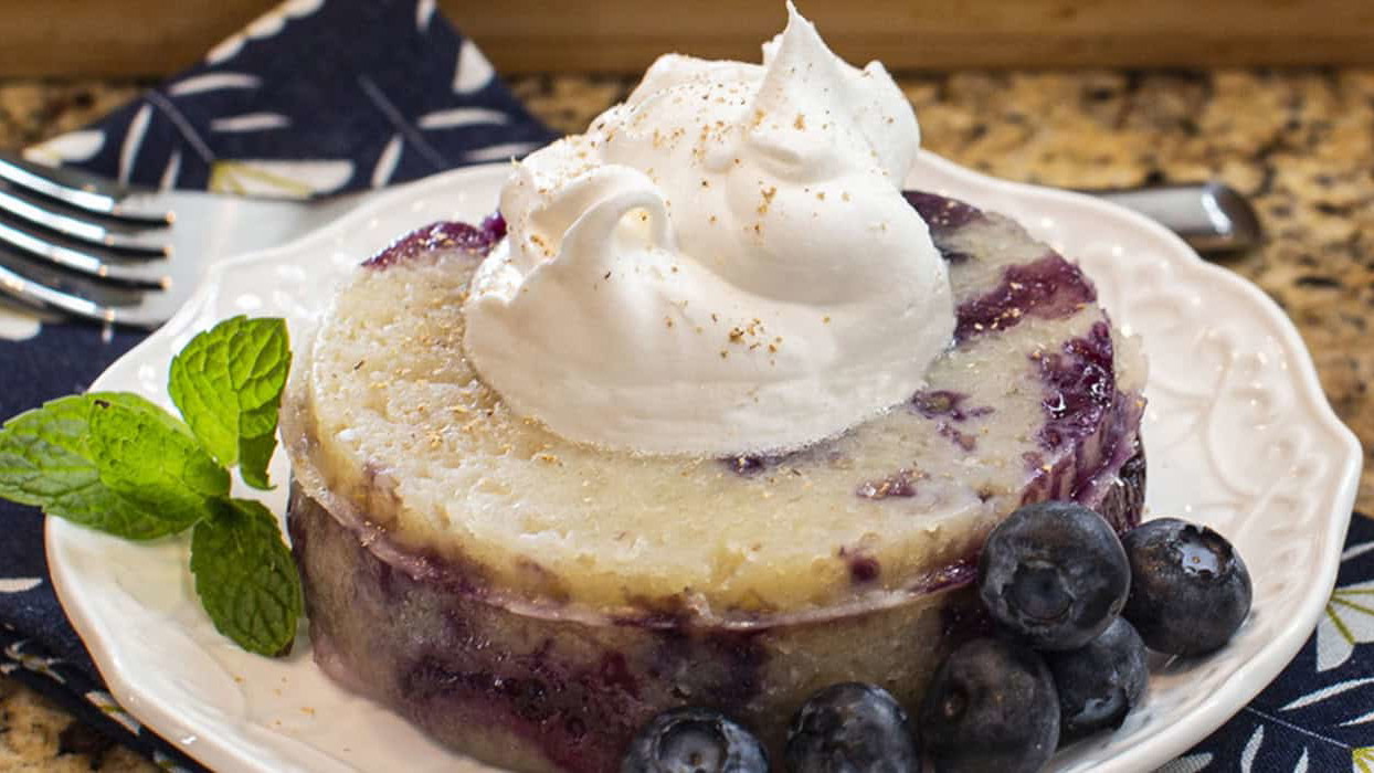 Image of Steamed Blueberry Dump Cake