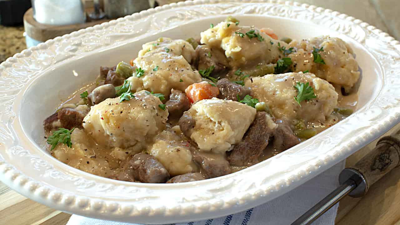 Image of Beef Stew with Cheddar Dumplings