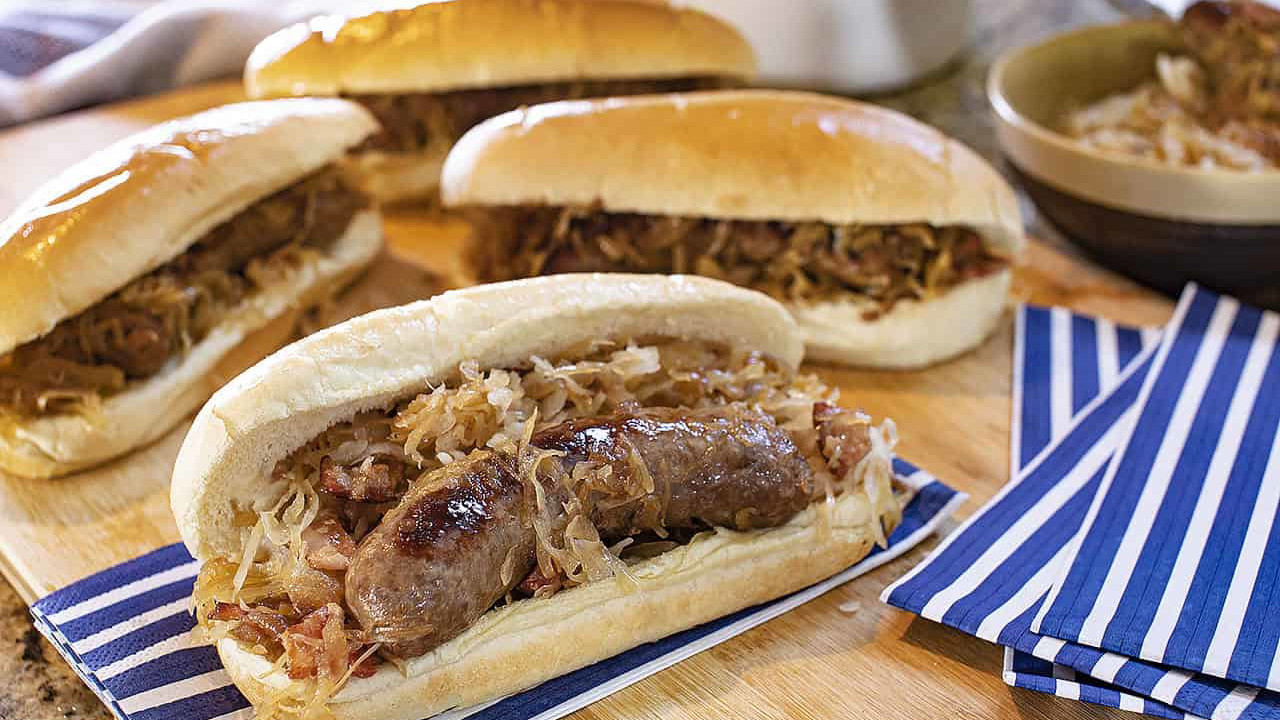 Image of Beer and Kraut Brats