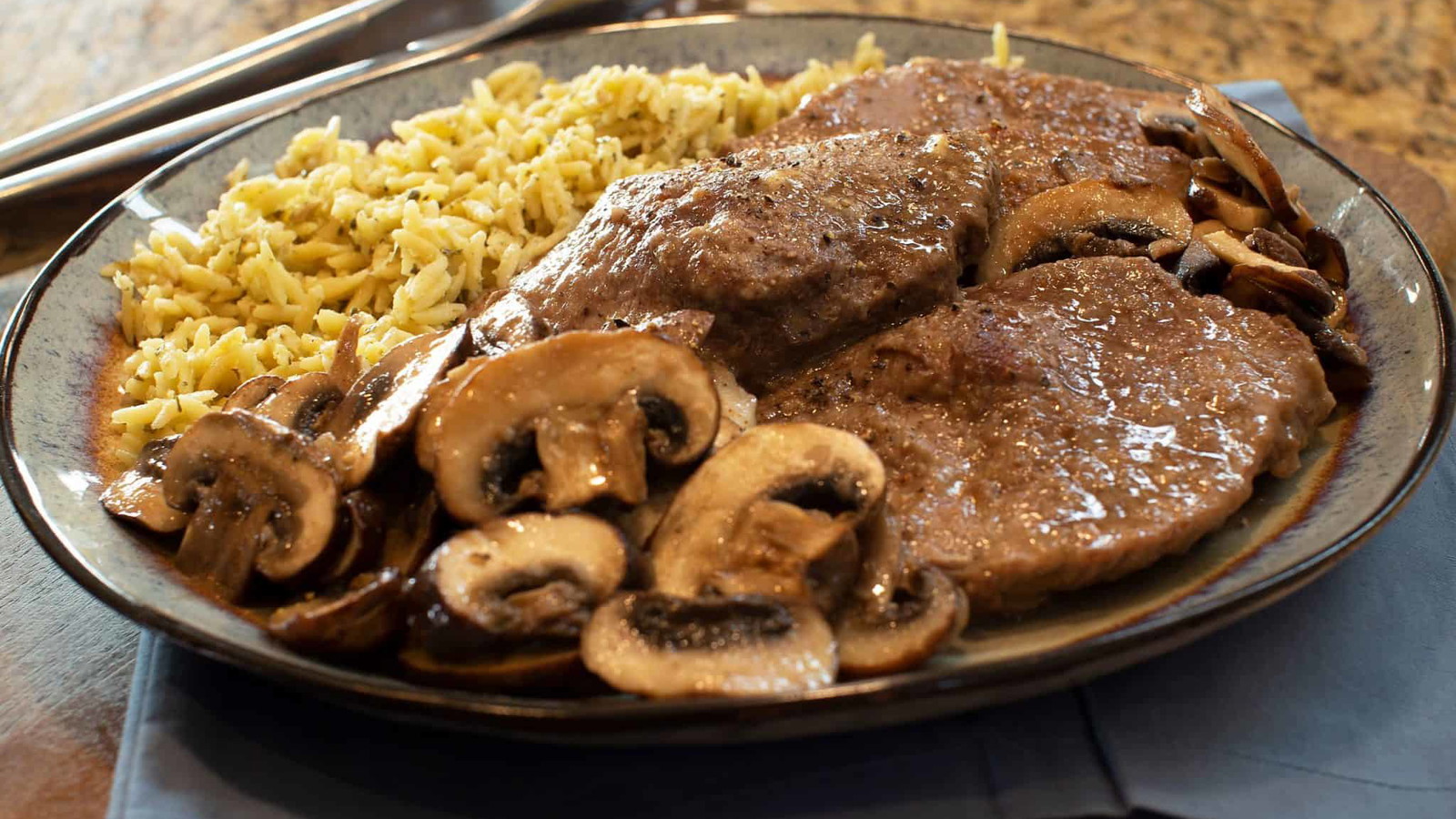 Image of Venison Steak with Mushrooms