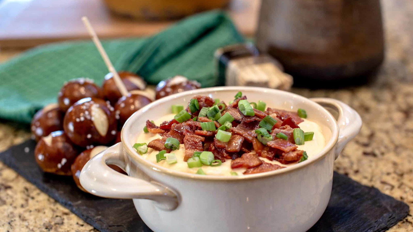 Image of Cheddar Bacon Beer Dip