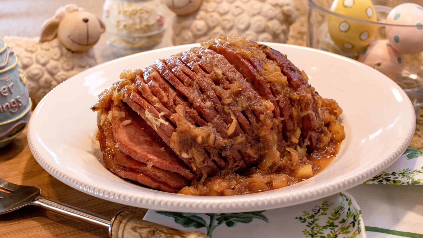 Image of Ham With Pineapple Sauce