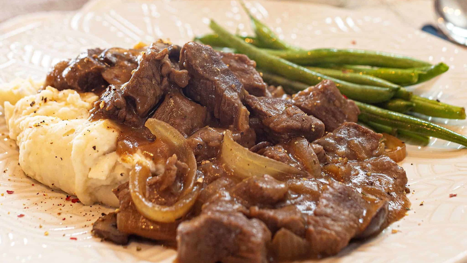 Image of Beef Tenderloin Tips w/ Mushroom Gravy