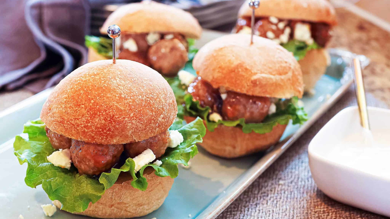 Image of Honey Buffalo Meatball Sliders