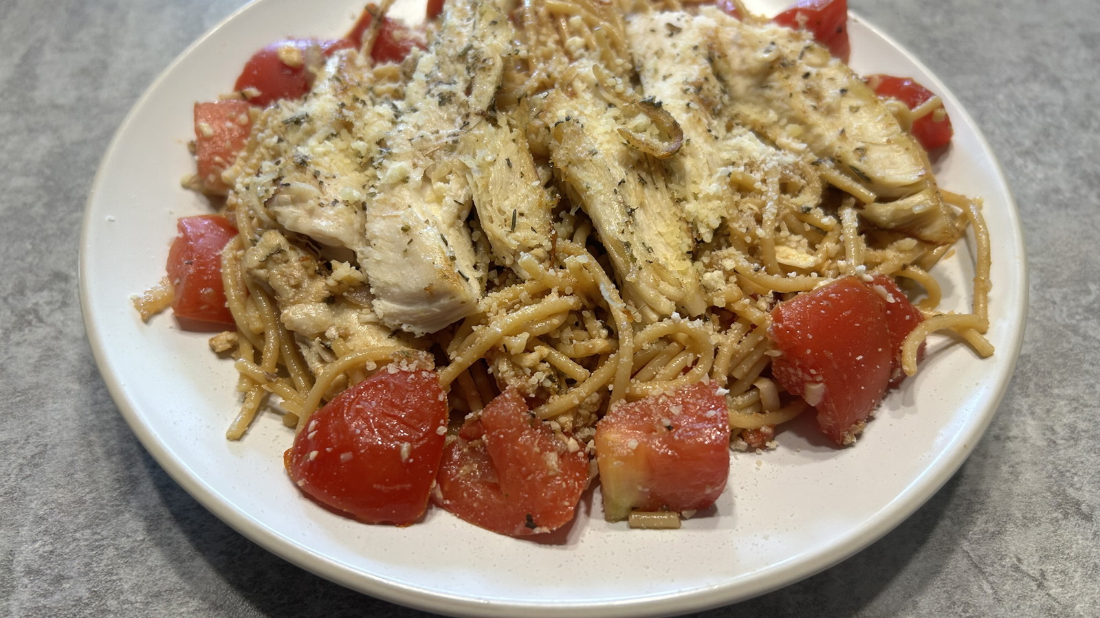 Image of Flavorful Bruschetta Chicken Pasta Salad with Wood's Verdena Balsamic Vinegar