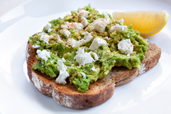 Image of Mediterranean-Style Feta and Avocado Toast Recipe