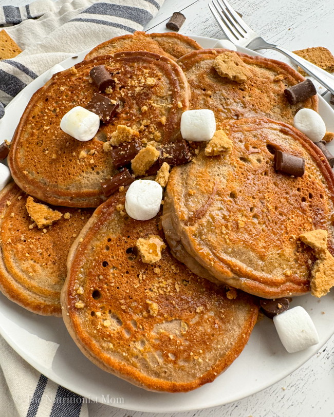 Image of S'mores Protein Pancakes (Dairy Free)