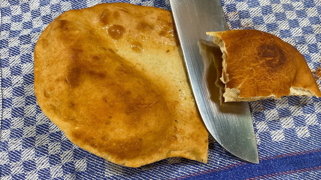 Knusprige Brottasche