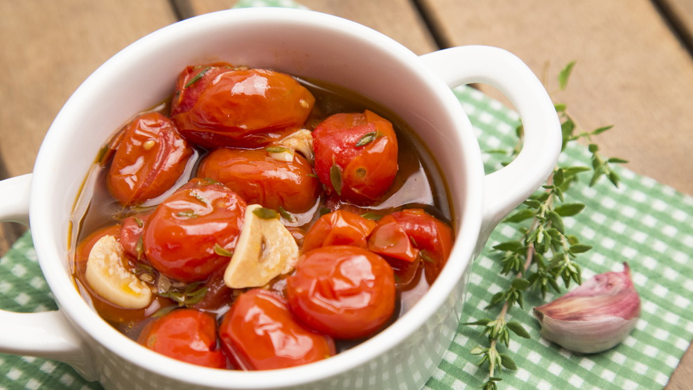 Image of Tomato Garlic Confit with Goat Cheese Dip