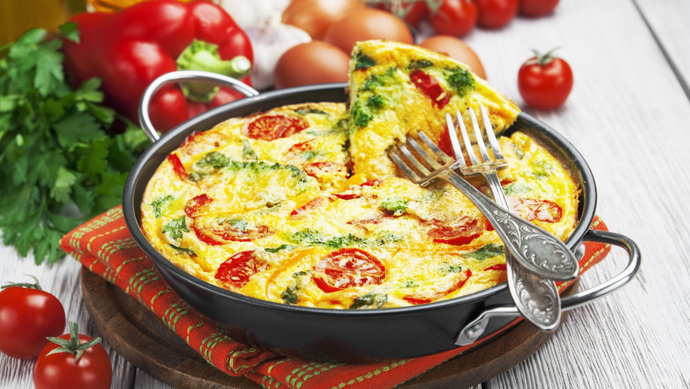 Image of Spinach, Tomato & Goat Cheese Frittata