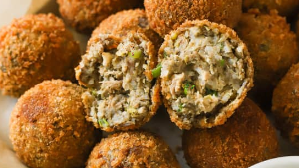 Image of Crispy Cajun Fried Boudin Balls