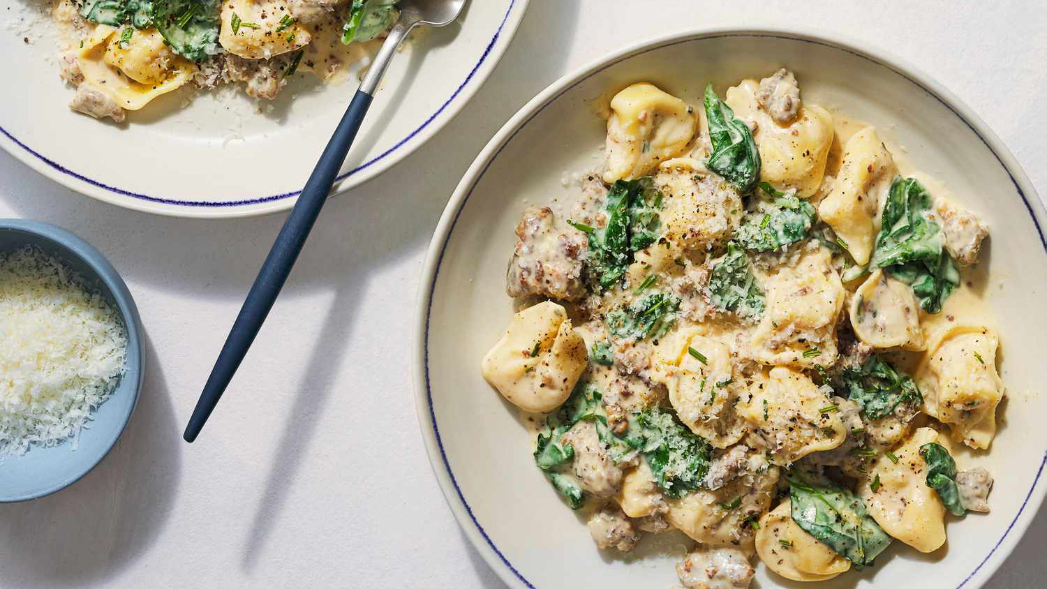 Image of Gourmet Tortellini with Sausage and Vegetables