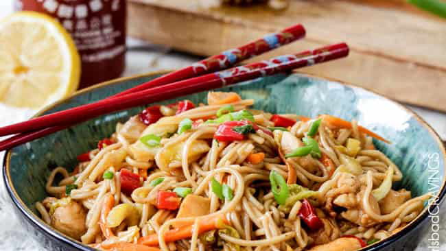 Image of Spicy Grilled Chicken Noodle Bowl