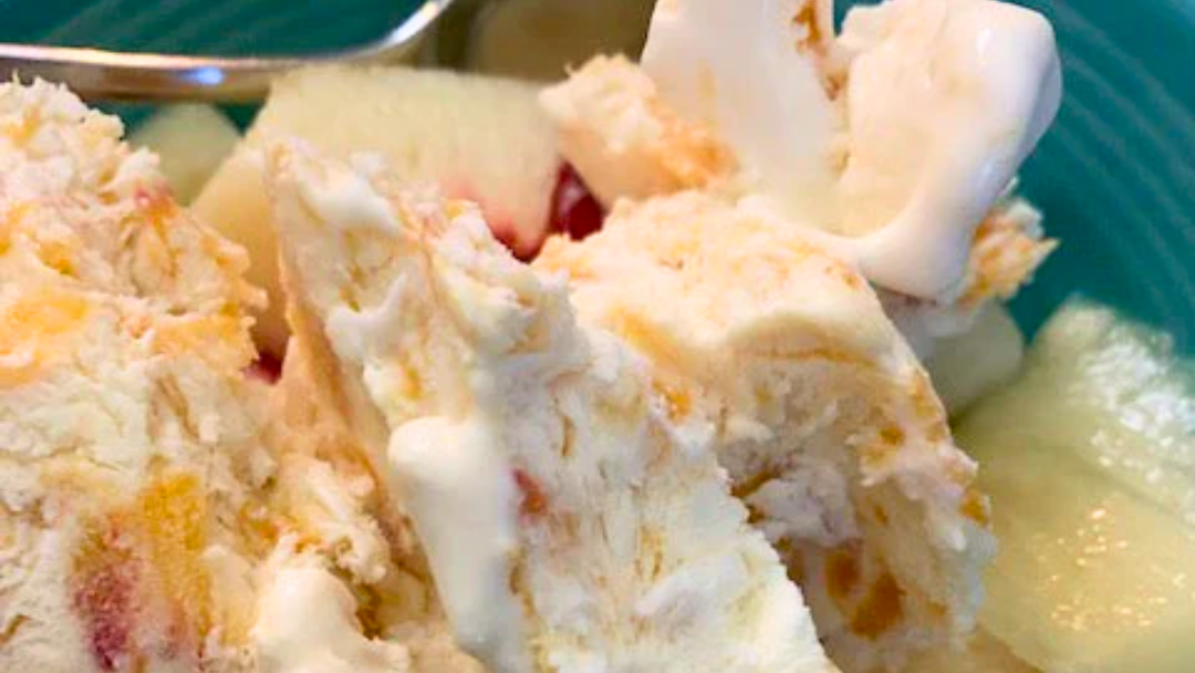 Image of No Churn Peach Ice Cream