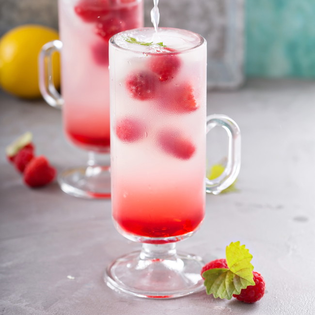 Image of Raspberry Rose Gin Rickey