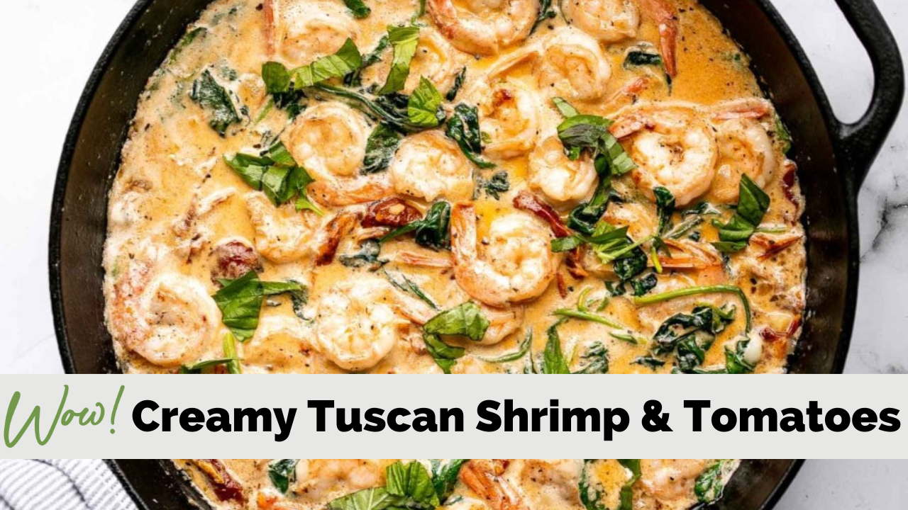 Image of Creamy Tuscan Shrimp and Summer Tomatoes