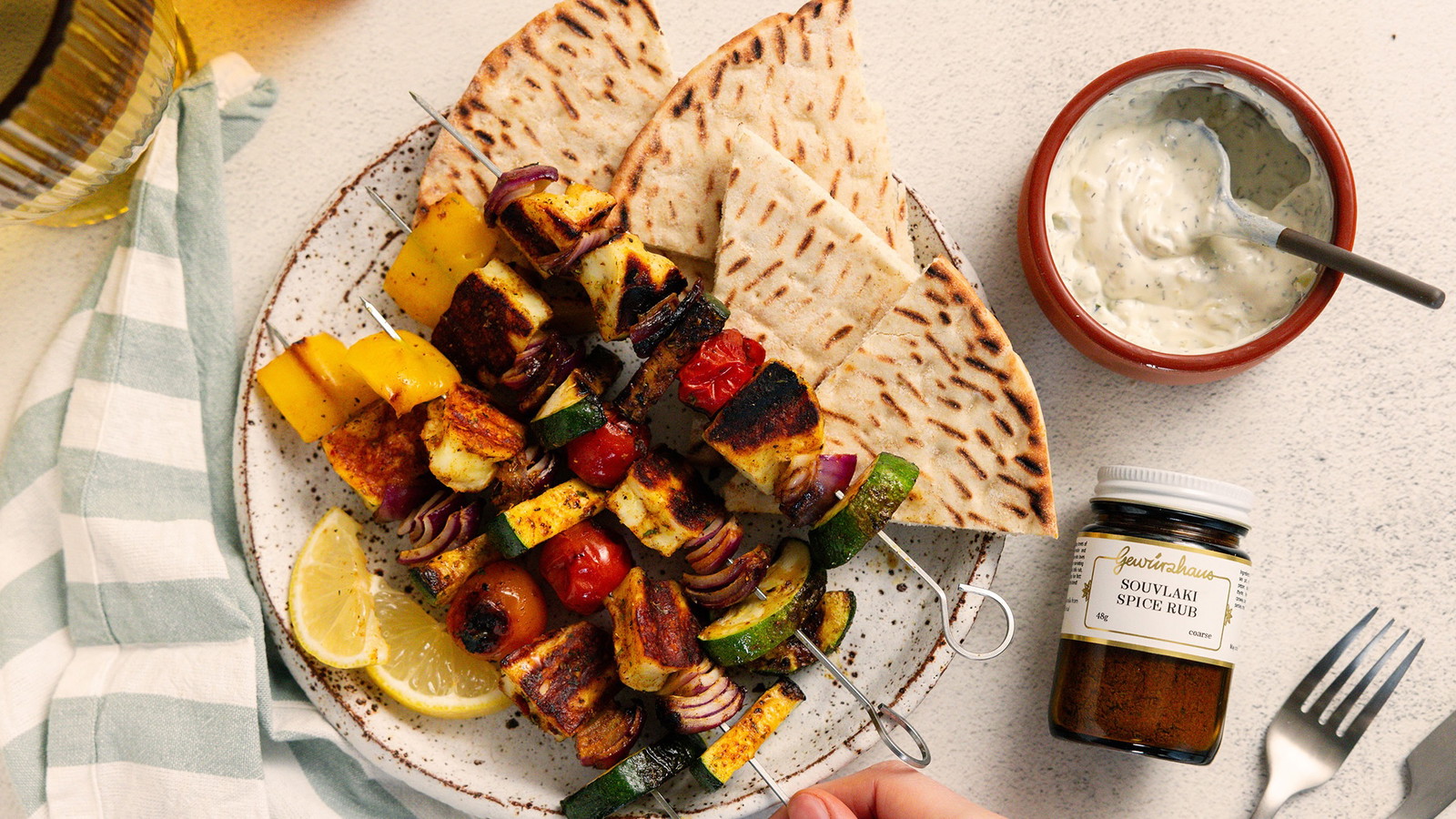 Image of Grilled Halloumi Skewers