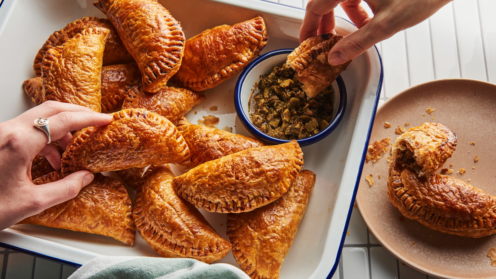 Image of Beef Empanadas with Chimichurri Dipping Sauce