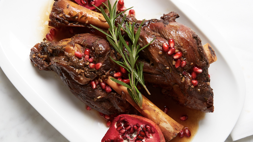 Image of Sweet and Salty Pomegranate Glazed Lamb