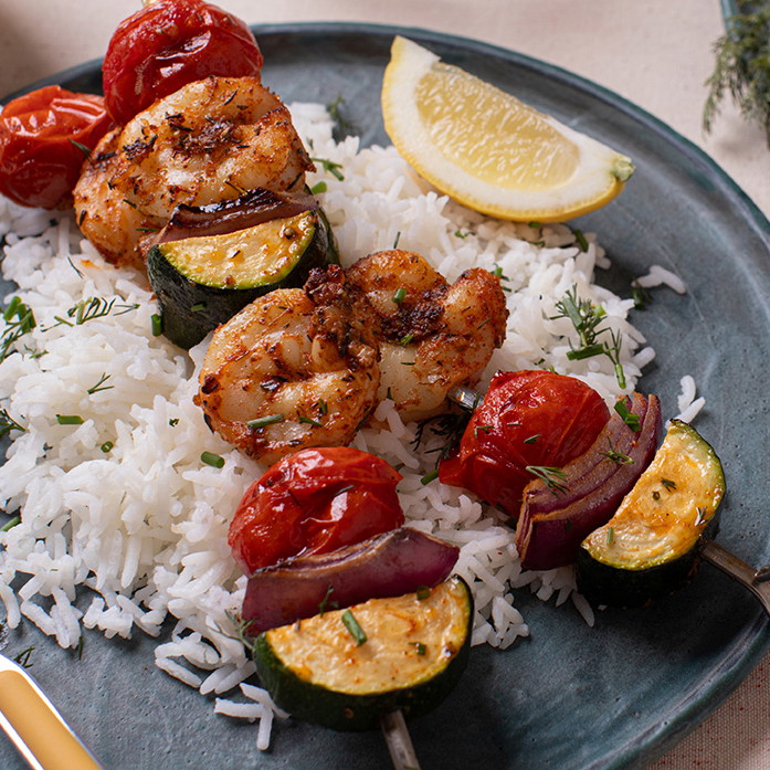 Mediterranean Greek Shrimp Kabobs Mediterranean Vegetable