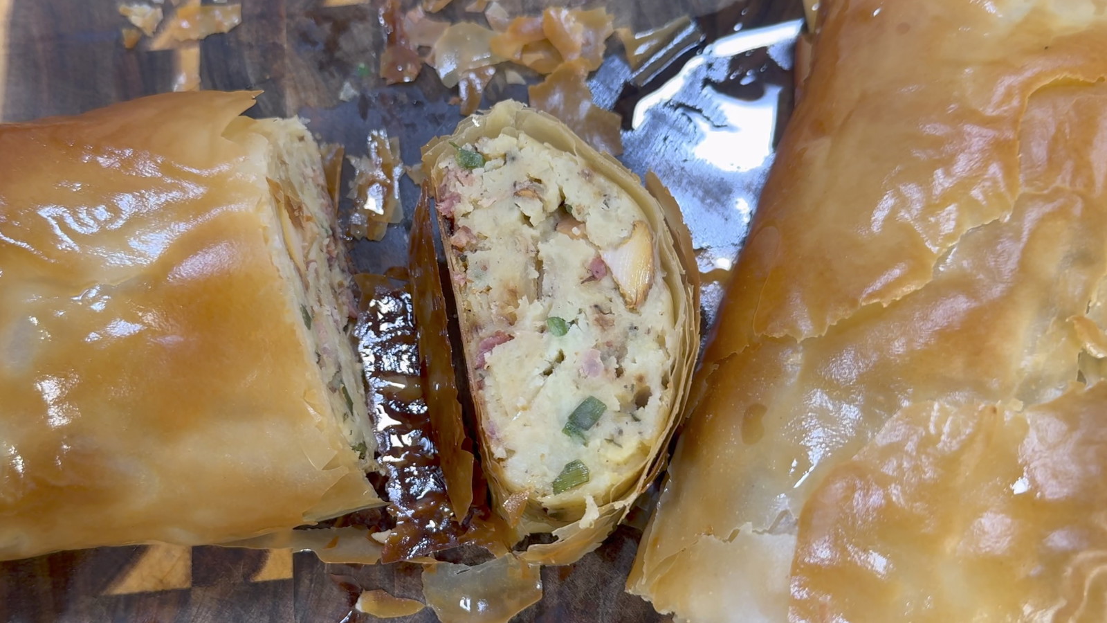 Kartoffel-Pfifferling-Strudel