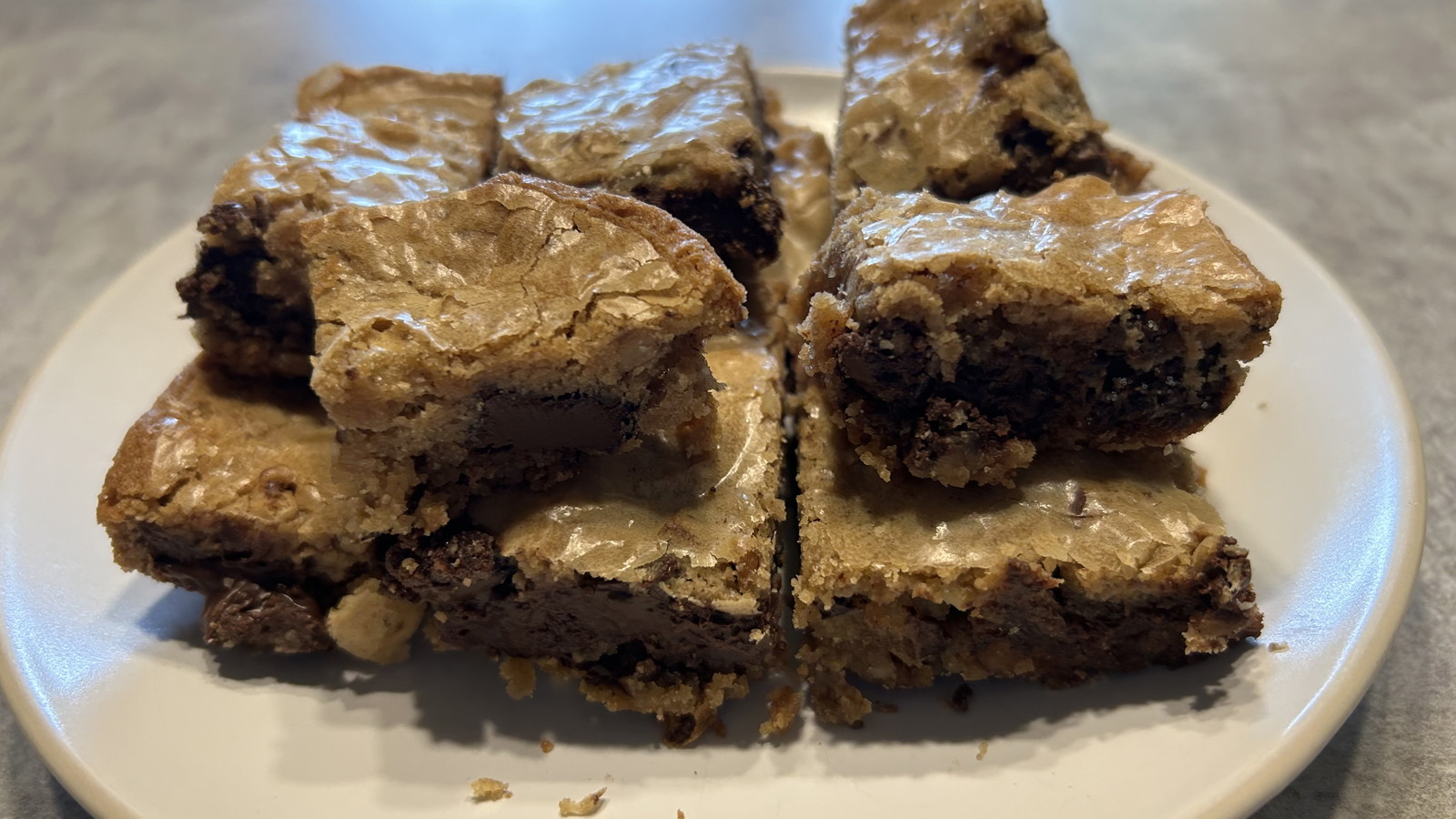 Image of Bourbon Pecan Chocolate Chunk Blondies