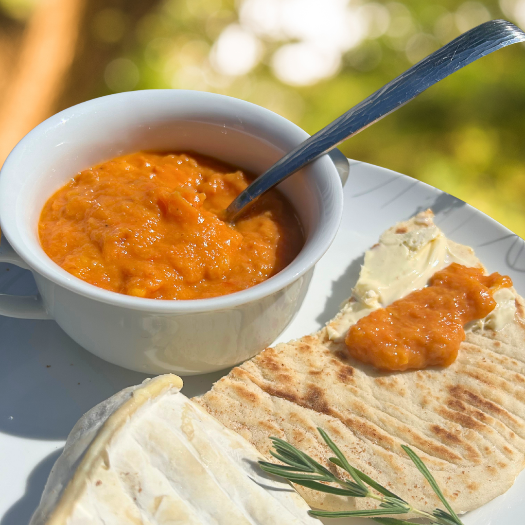 Image of Peach, Ginger, and Tomato Compote