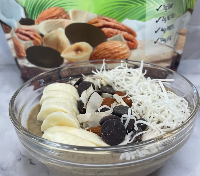 Image of Trail Mix Chocolate Smoothie Bowl