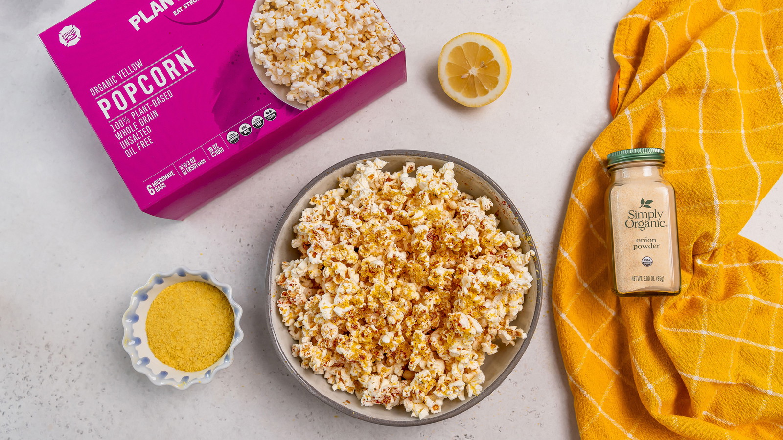 Image of Plant-Based Cheddar & Onion Popcorn