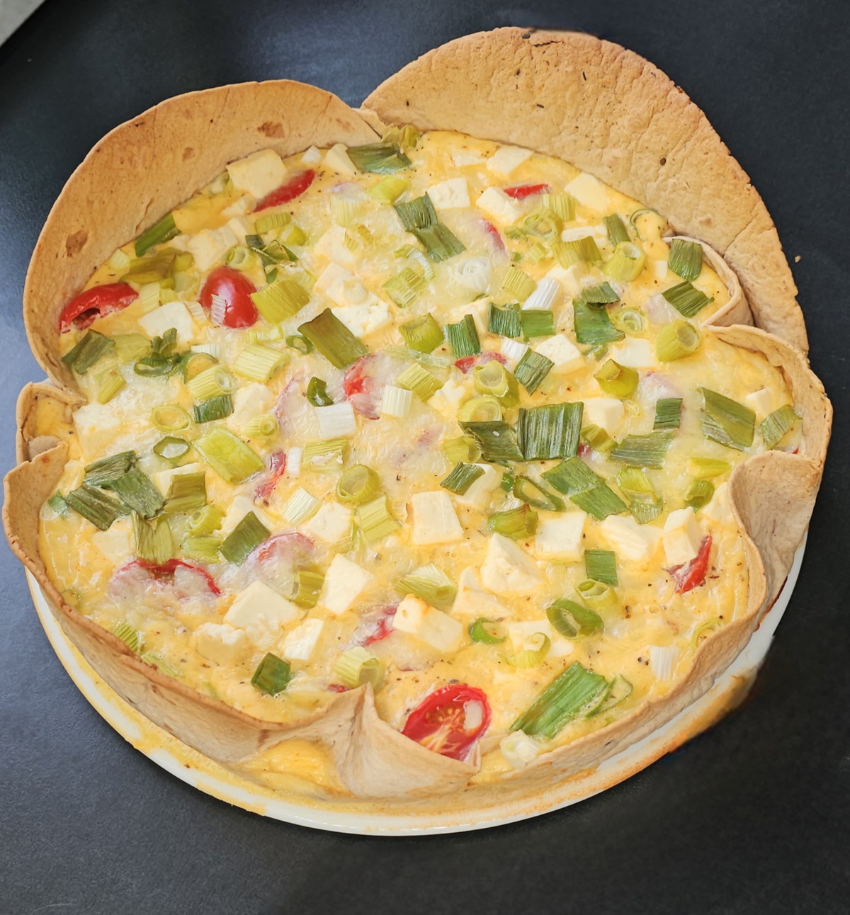 Herzhafter Wrap-Kuchen