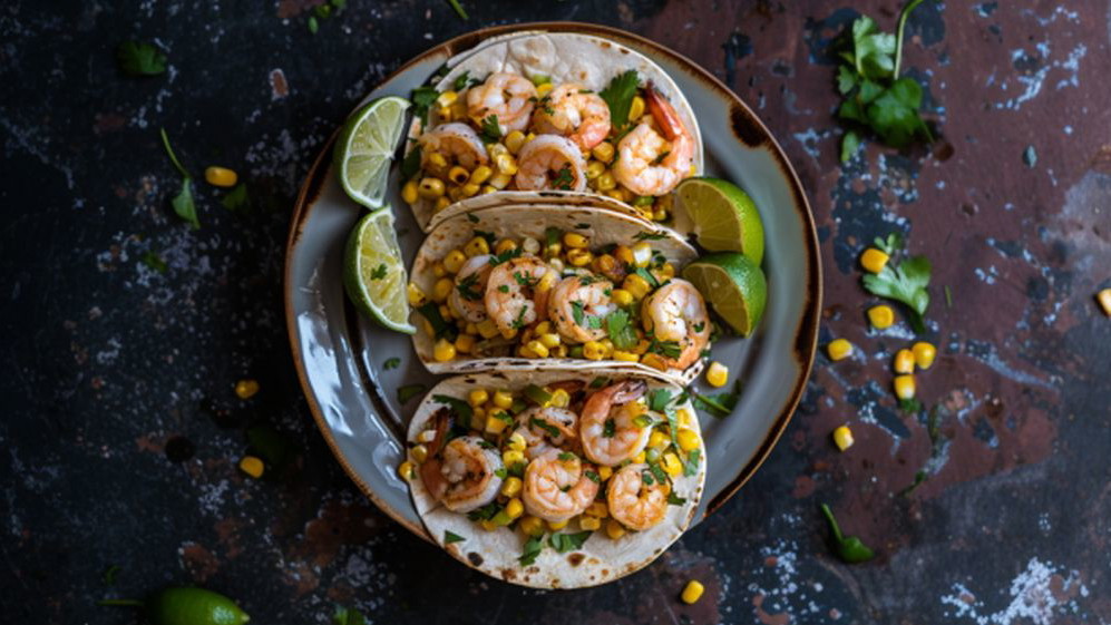 Image of Garnelen-Mais-Limetten-Tacos