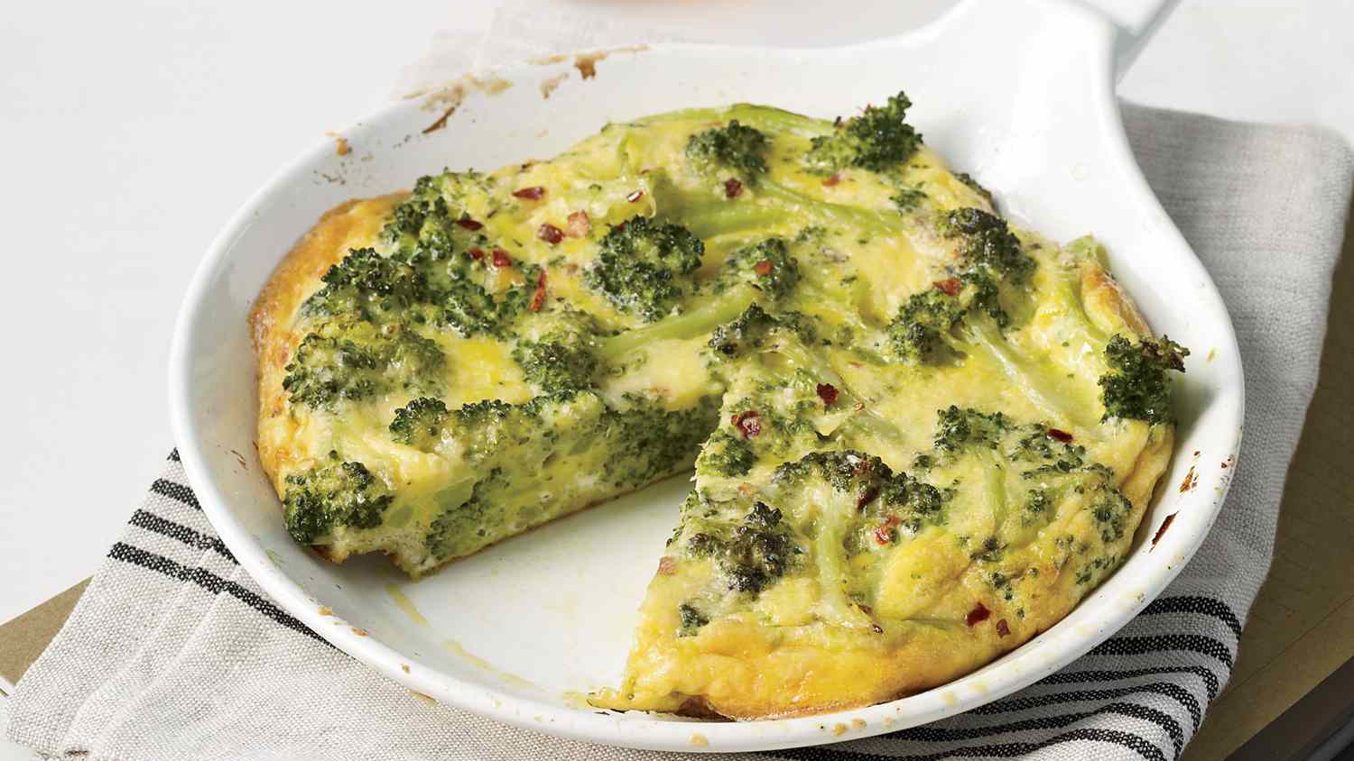 Image of Vegetarian Broccoli and Parmesan Frittata