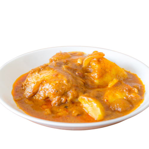 Image of . Würzen:• Zimtstange, Fischsauce, Salz und Palmzucker hinzufügen und gut umrühren.Gemüse und Erdnüsse hinzufügen:• Die vorbereiteten Kartoffeln und Karotten hinzufügen und gut umrühren.• Die restliche Kokosmilch hinzufügen, umrühren und die Hitze reduzieren. Zugedeckt köcheln lassen, bis das Gemüse weich ist.Abschmecken:...