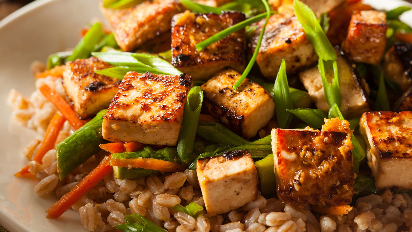 Image of Tofu aux légumes à la japonaise