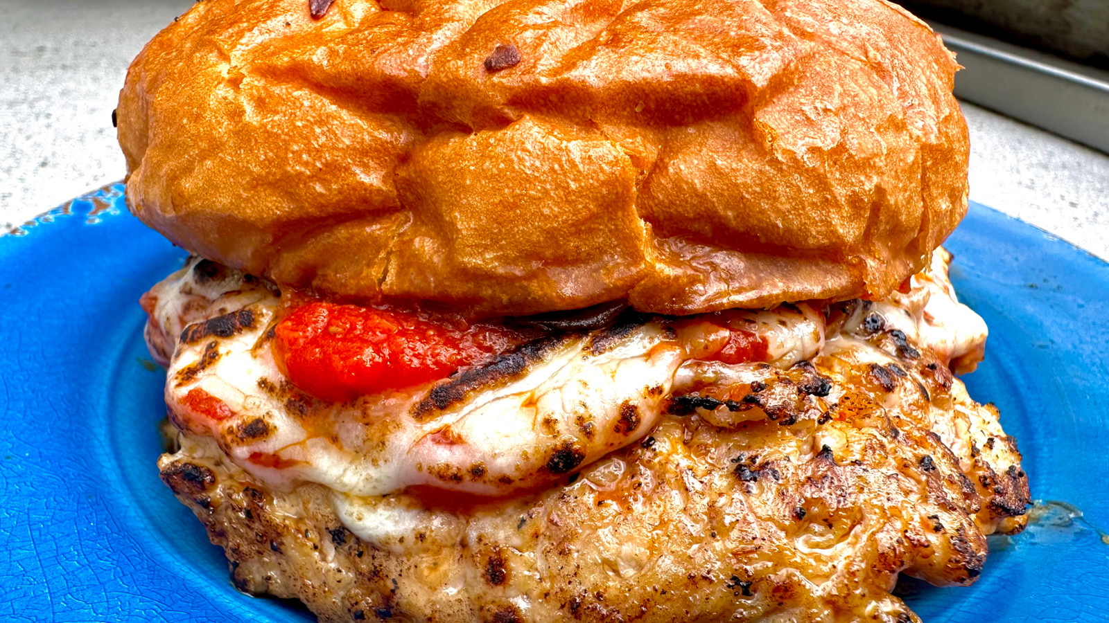 Image of Big Poppa’s Chicken Parm Smash Burger