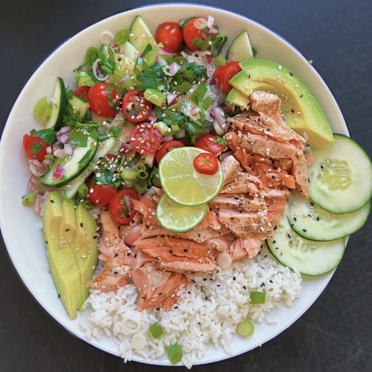 Seared King Salmon Bowl