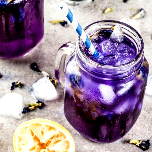 Image of butterfly pea flower lemonade