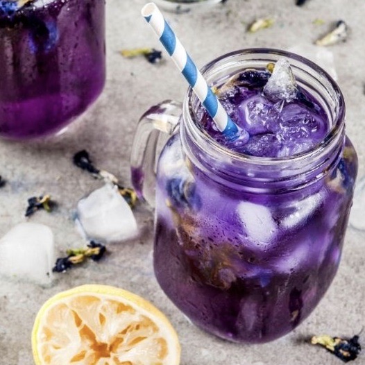 Image of butterfly pea flower lemonade