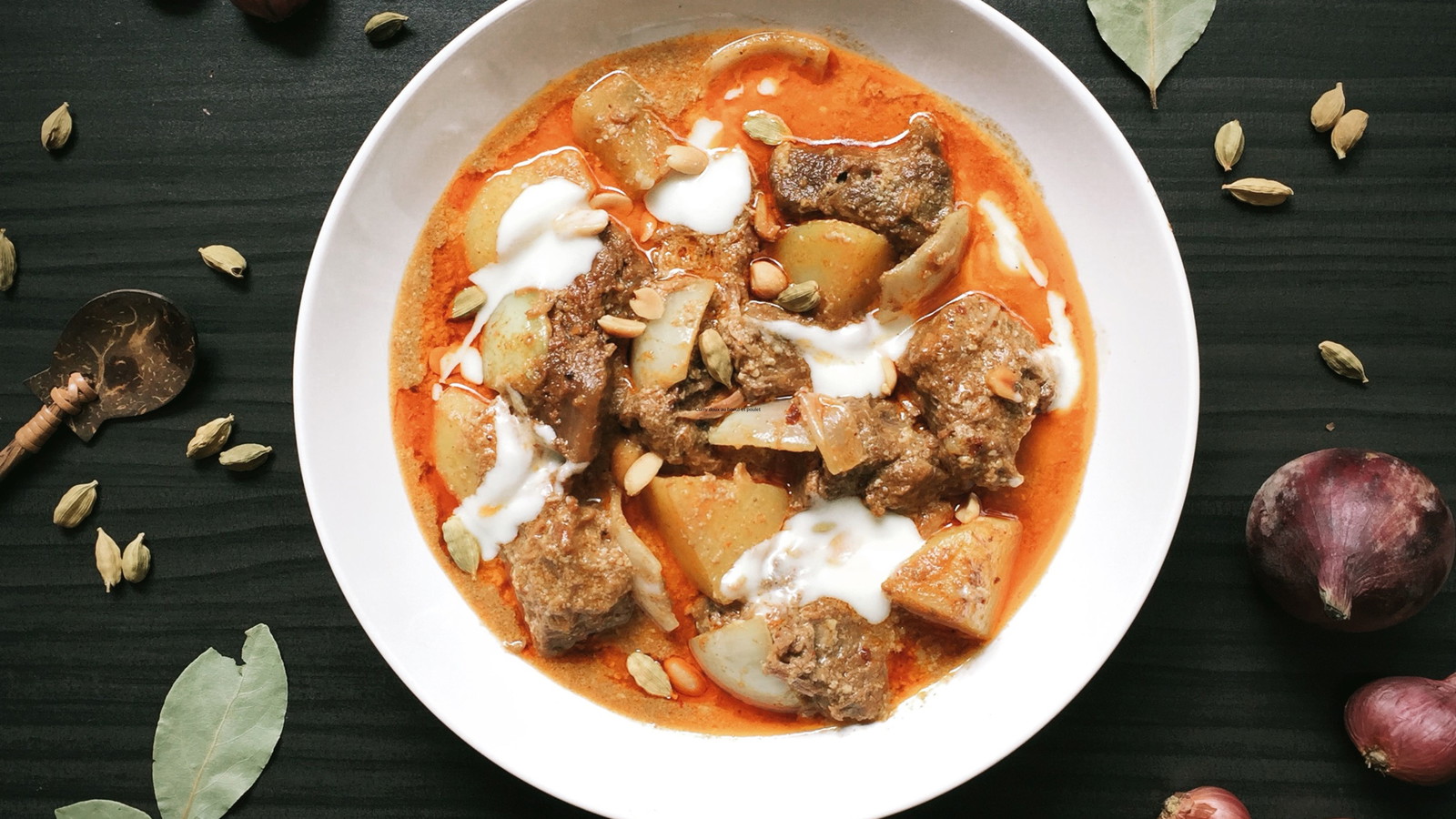 Image of Curry doux au boeuf et poulet