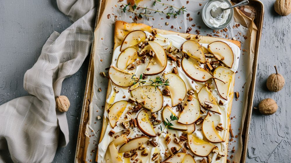 Flammkuchen mit Birne: Knusprig und Köstlich! &amp; Ankerkraut