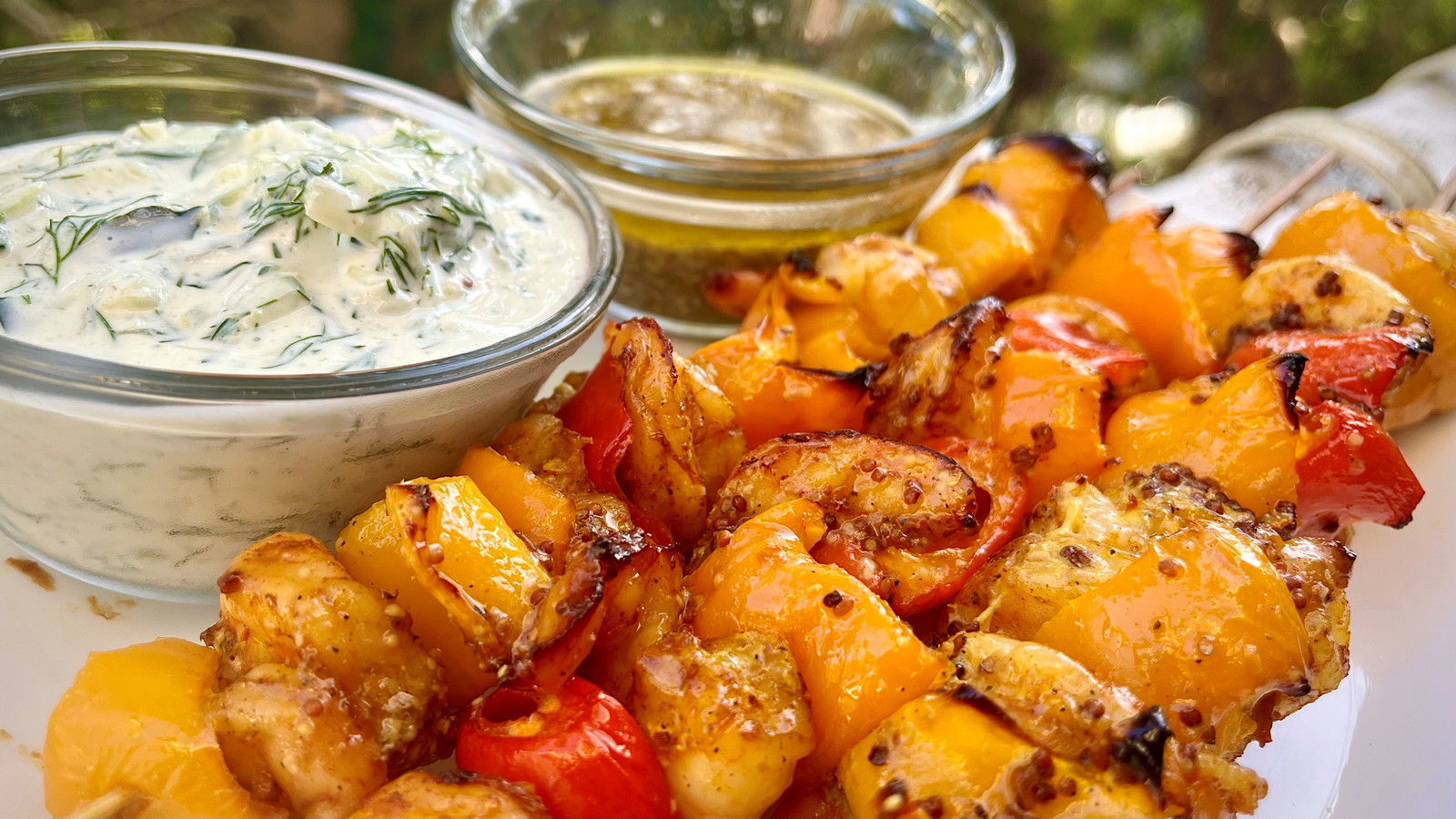 Image of Shrimp Skewers and Dips 