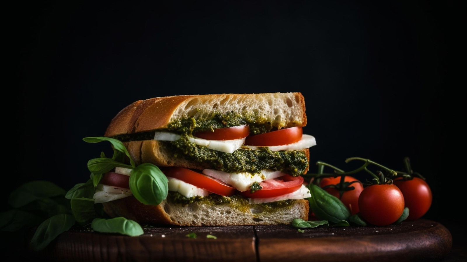 Image of Pesto Caprese Sandwich