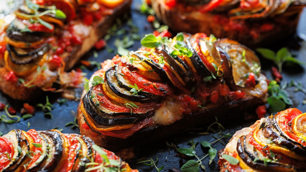 Image of Ratatouille Bruschetta on Crostinis